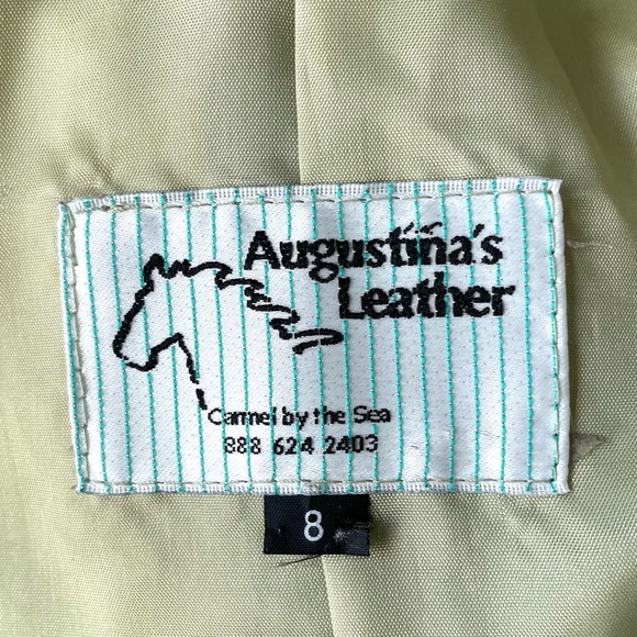 Augustina’s Leather Women’s Floral Multicolor Fully Lined Zip Jacket Sz. 8 - Picture 11 of 11